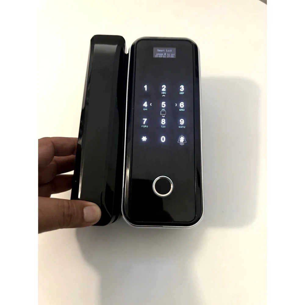 Glass Door Lock Intelligent Fingerprint, Password, Digital Card, Smart Door